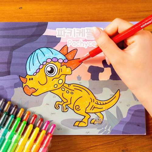 Twist-Sharpening Colored Pencil Set with Grading Pen - Children's Art Supply Set & Coloring Book