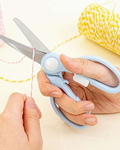 小学準備品 安全キャップハサミ 両手用児童用ハサミ
