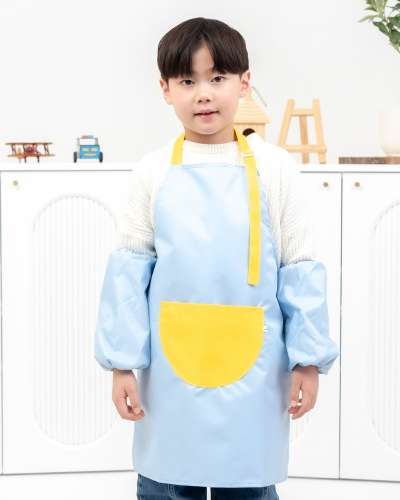 アート遊び 子ども用前掛け 防水アート用ガウン 幼児前掛けセット