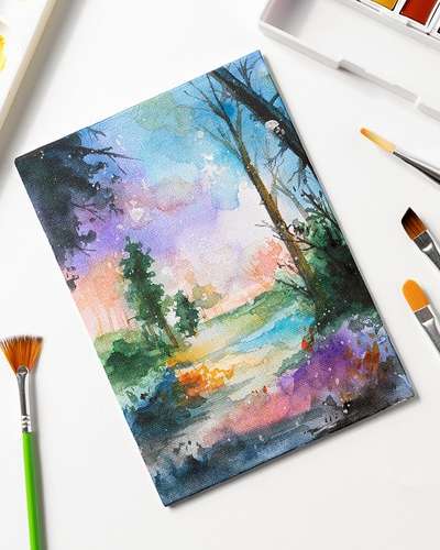 油絵筆 油絵用筆 フラット筆 [7種セット]