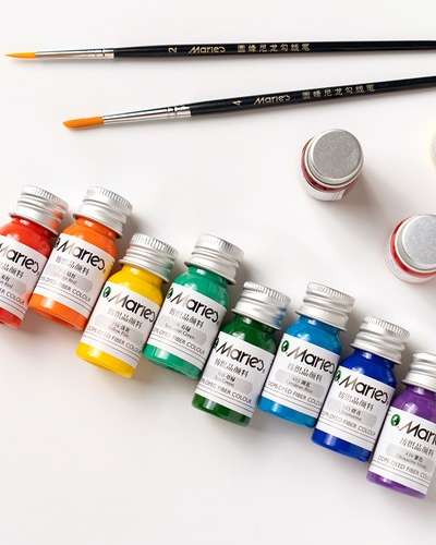 高級ファブリック絵の具 衣類繊維染料 12色