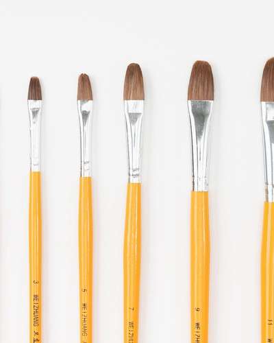 ユルアート 油絵筆 フラット 6本セット