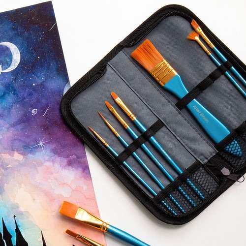 Yuul Art Premium Watercolor Brush Set [10 Types]