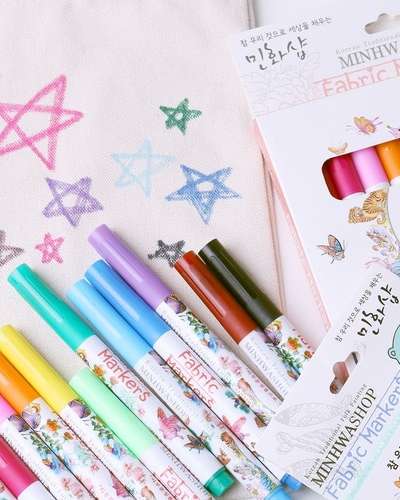 ユルアート ファブリックマーカー [ 8色 / 12色セット ]