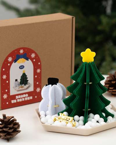 クリスマス フェルト 天然気化式加湿器 DIY キット ツリー インテリア 雑貨 ギフト 工作