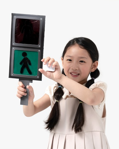 紙製交通標識・信号機製作キット 小学生・幼児向け美術遊びキット 活動教材 安全教育ワークシート