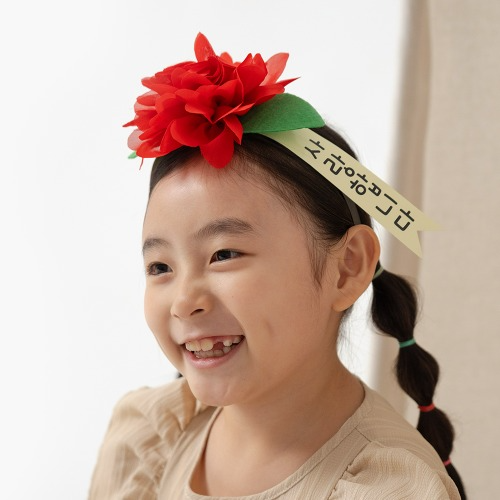 DIY Carnation Hairband Craft Kit - 3D Mini Wreath