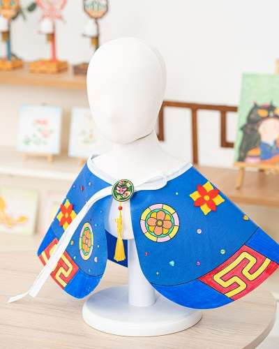 ハンボック不織布マント 伝統遊び 旧正月 手作り 新年 保育園 小学校 手作り 子ども向けキット 赤ちゃん 女の子 キッズ