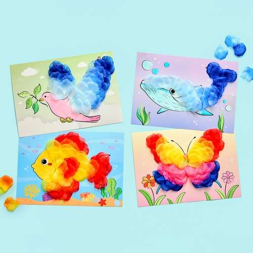 Animal Flower Petal Sticker Decoration - Traditional Kindergarten Art Supplies for Early Childhood Learning