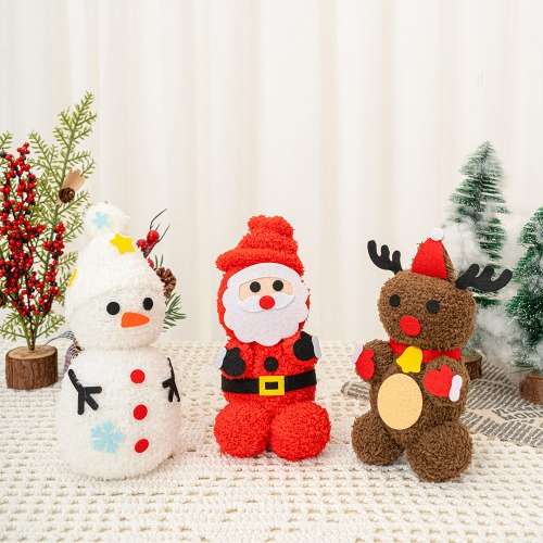 Christmas DIY Felt Sock Doll Craft Kit - Elementary Art Activity