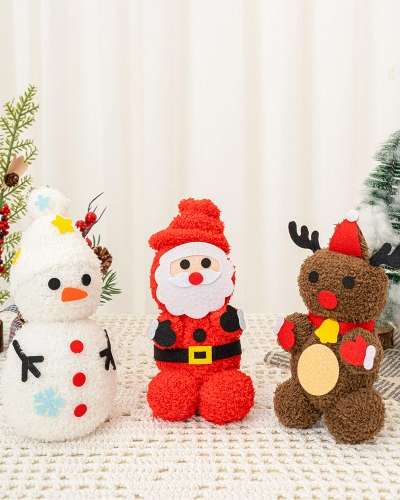 クリスマスフェルト靴下人形手作りキット 小学生工作 室内遊び