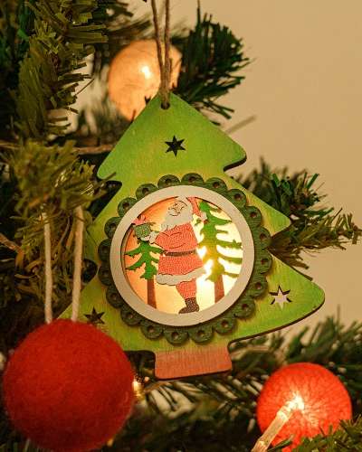 クリスマスムードライト作り トリオーナメント アート キット 自宅遊び