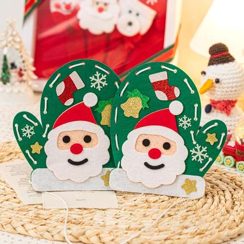 Christmas Winter Glove Craft Kit - Indoor Play Activity for Elementary Art Projects