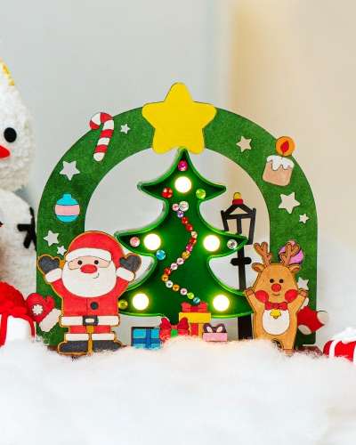 クリスマス作り冬環境ムードライト美術キット 家遊び冬作り