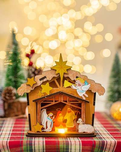 クリスマスムード照明作成キット 家の中での遊び 冬の手作り工作 美術活動