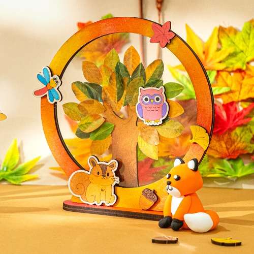Autumn Leaf Frame Art Craft Kit - Elementary Home Activity
