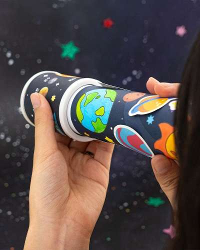 宇宙万華鏡づくり アートキット 家での遊び 小学生向けクリエイティブキット アート遊び