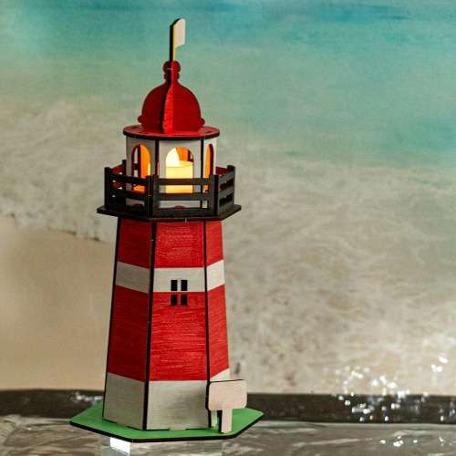 Fancy Wood Lighthouse DIY Kit - Elementary Craft
