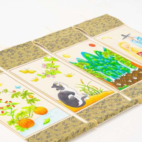 Korean Traditional Minhwa Hanging Scroll Kit - Korean Souvenir Traditional Craft Gift