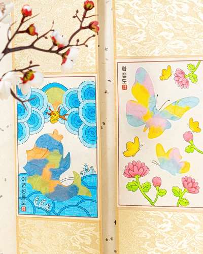 伝統民画タンジョン作成キット-旧正月・新年遊び・秋夕作成