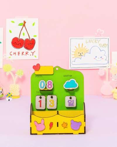 時間順削保証 万年カレンダー作成 お家遊び 工作キット 美術遊び