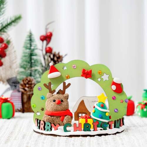 Christmas DIY Kit Cork Clay Indoor Play Craft Materials