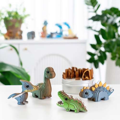 Time-Saving Assembly Guaranteed 3D Paper Puzzle Model - Dinosaur and Animal Series