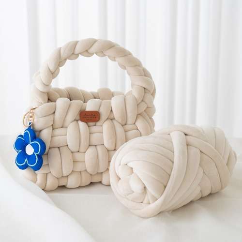 Giant Yarn DIY Bag Making Fabric Yarn Knitting Kit