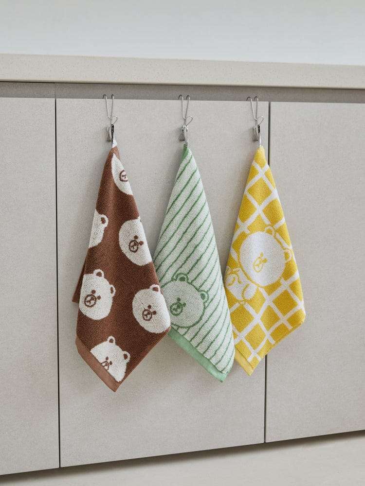 LINE FRIENDS Song Wol Brown Basic Hand Towel
