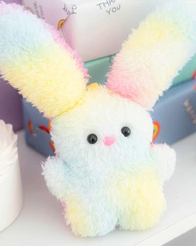 かわいいウサギぬいぐるみDIYパッケージ キーリング作成キット 鍵穴