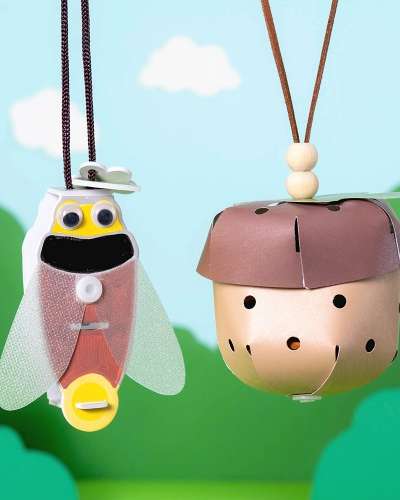 夏を作ろう 天然シナモン蚊よけネックレス アート遊びお家キット