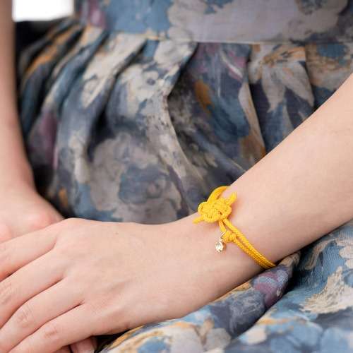 Traditional Korean Knot Bracelet DIY Kit - Matching Hearts Pattern (Dongshimgyeol) - Korean Souvenir, Perfect Gift for Foreigners