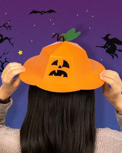 かぼちゃ帽子 ハロウィン製作 ハロウィン遊び 美術遊びキット