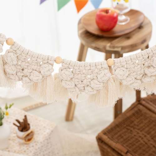 Easy-to-Make Macrame Garland DIY - Baby Room & Nursery Decor