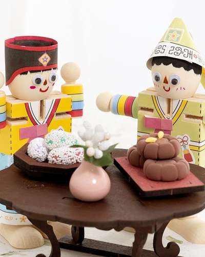チマチョゴリ ステッカー 作り 秋夕 作り 正月 作り 遊びキット