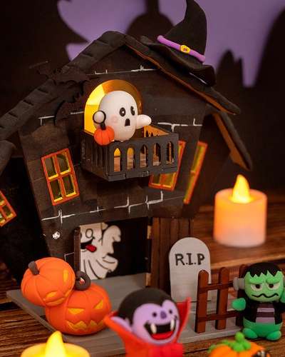 幽霊の家ムードライト ハロウィン工作 ハロウィンアクティビティ 製作キット