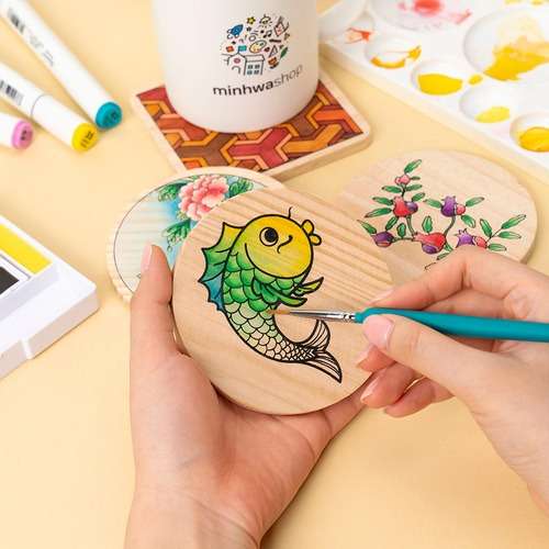 Minhwa Coaster DIY Art Craft Kit for Lunar New Year