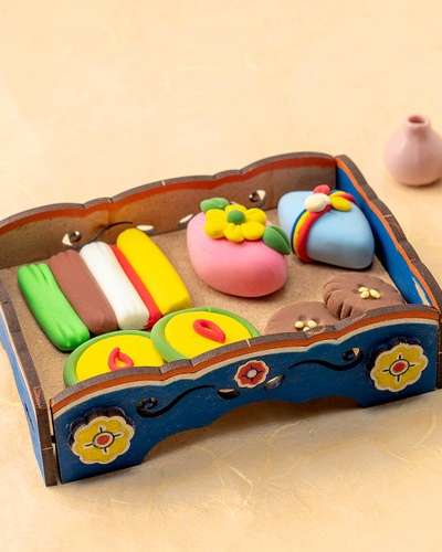 粘土で作る伝統的なソバン正月作り美術遊びキット