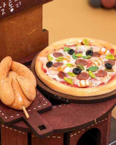 ミニピザ粘土作り粘土セット粘土アート