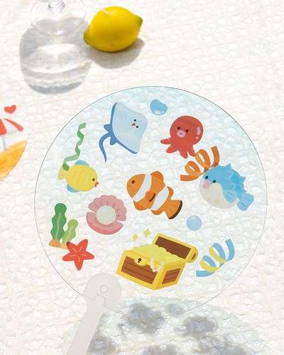 夏の海 魚シールステッカー ビーチ