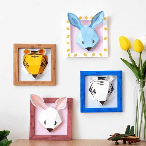 3D Rabbit Picture Frame DIY Craft Kit - Indoor Activity