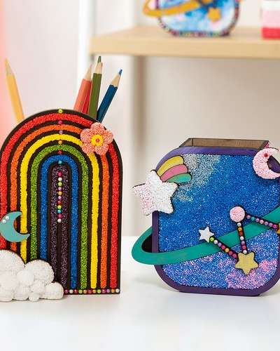 Colorful Pencil Holder Color Clay Art Clay Package