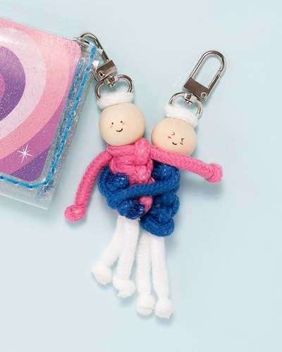 Worry Doll Keyring Macramé DIY Kit
