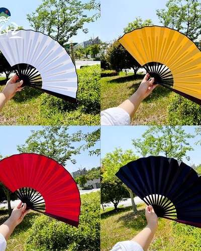 Traditional Bamboo Folding Fan DIY Decoration Set