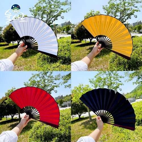 Traditional Bamboo Folding Fan DIY Decoration Set