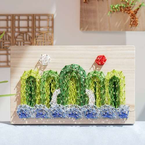 YulArt Traditional Korean Painting String Art Frame DIY Kit