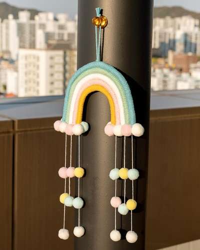 Yul Art Rainbow Dream Catcher DIY Macramé Wall Hanging