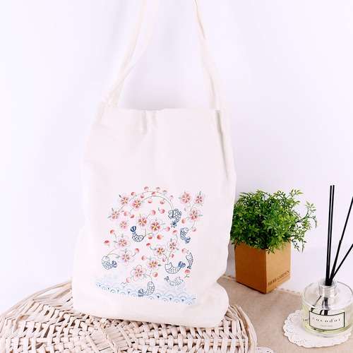 Korean Minhwa Eco Bag Fabric Tote Shopping Bag