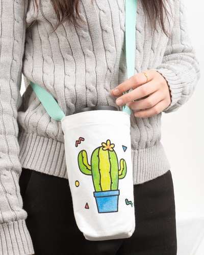 Yul Art Tumbler Bag DIY Character Canvas Tote