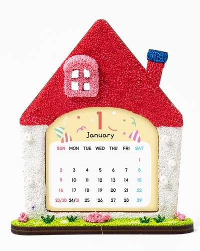 Yul Art Color Clay Calendar Making Foam Clay Art Kit